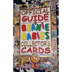 Official Guide Book To Beanie Babies Collectors Card 1st edition Series 1  & 2